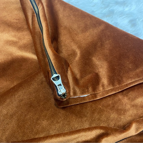 Amber Velvet Throw Pillow Covers | Set of 2 - Picture 3 of 6